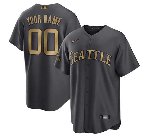 Customized Men's Seattle Mariners Active Player Charcoal 2022 All-Star Cool Base Stitched Jersey,We sell and wholesale Customized Men's Seattle Mariners Active Player Charcoal 2022 All-Star Cool Base Stitched Jersey on line form chian!
